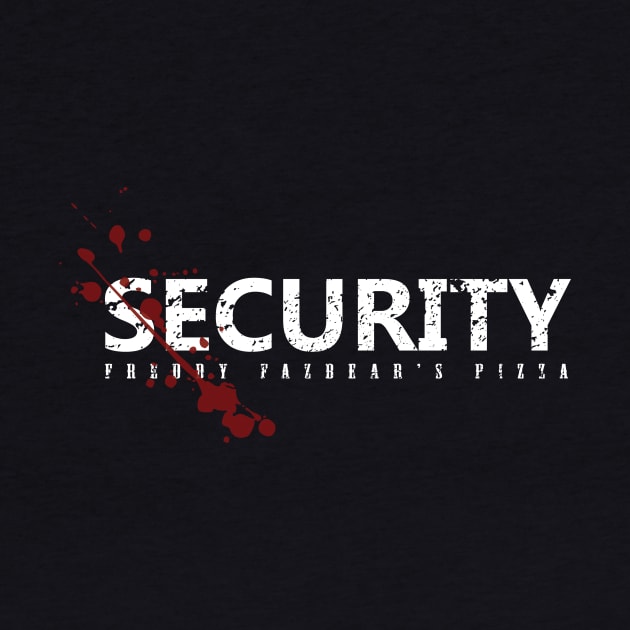 Vintage Freddy fazbear's pizza security shirt by fezoctavio